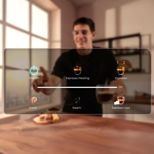 Machine à expresso manuelle Cecotec Power Espresso 20 Grind+ 1,7 L 20 bars avec broyeur intégré