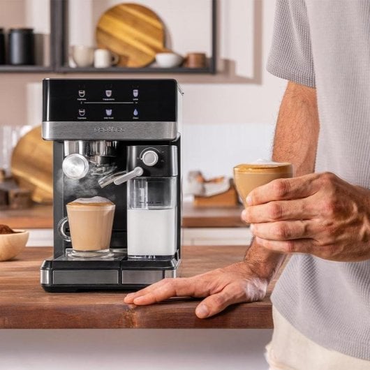 Cafetera Semi-automatique Cecotec Power Espresso 20 Touch 1,8L 20 bars Touchscreen et mousseur à lait