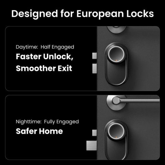 Serrure Intelligente SwitchBot Lock Ultra Vision Combo Bluetooth Ouverture Faciale Compatible Alexa Google Home