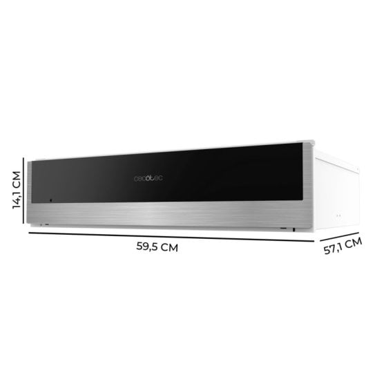 Calientaplatos Cecotec Bolero Hexa WD Edge 60 cm inox réglage mécanique antidérapant