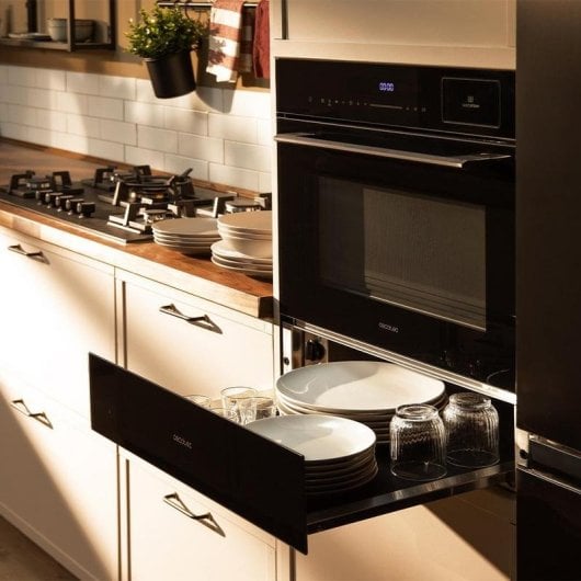 Scaldavivande Cecotec Bolero Hexa WD Glass Black 60cm Temperatura regolabile