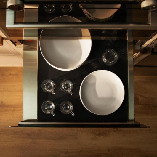 Scaldavivande Cecotec Bolero Hexa WD Glass Black 60cm Temperatura regolabile