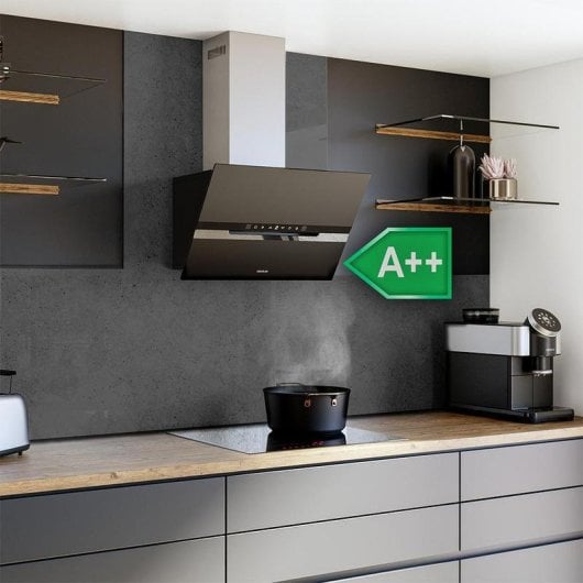 Campana extractora Cecotec Bolero Flux DT 608010 Glass Black Recyclage 60cm contrôle gestuel