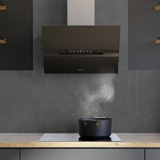 Campana extractora Cecotec Bolero Flux DT 608010 Glass Black Recyclage 60cm contrôle gestuel