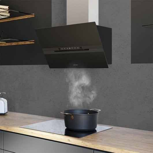 Campana extractora Cecotec Bolero Flux DT 608010 Glass Black Recyclage 60cm contrôle gestuel