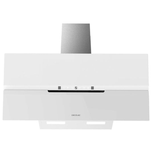 Campana extractora Cecotec Bolero Flux DT 908010 Recirculação 90cm vidro branco comandos táteis
