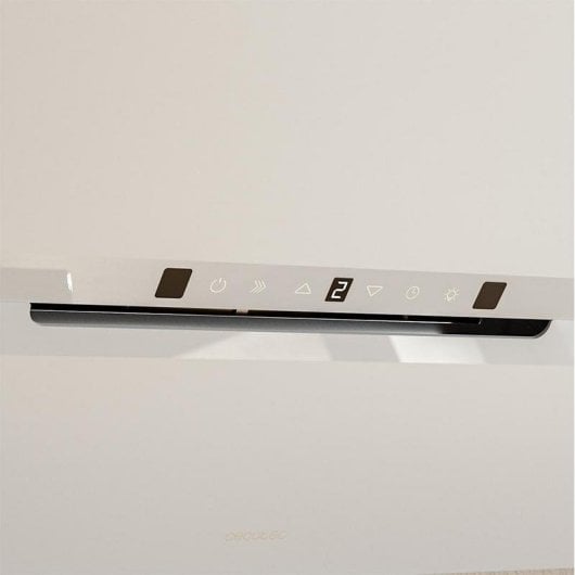 Campana extractora Cecotec Bolero Flux DT 908010 Recirculação 90cm vidro branco comandos táteis