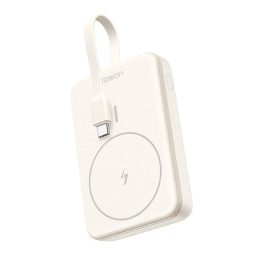 Batterie externe Ugreen PB760 10000mAh magnétique charge rapide 20W sans fil 15W beige