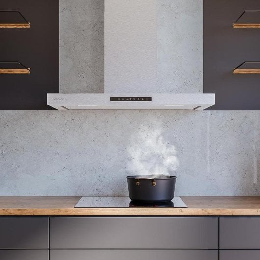 Campana extractora Cecotec Bolero Flux TT 908000 Umluft 90cm mit Glass Touch & Hand Gesture