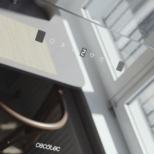 Campana extractora Cecotec Bolero Flux DT 608000 Glass Black Recirculación 60cm con control táctil y Hand Movement Contr