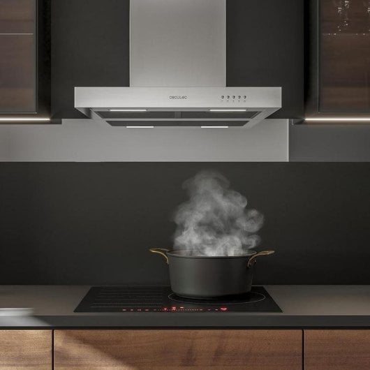 Campana extractora Cecotec Bolero Flux TM 906500 Umluft 90cm mit LED und Kohlefilter