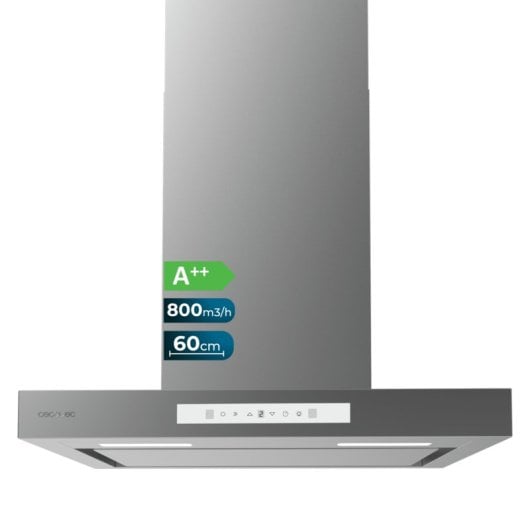 Campana extractora Cecotec Bolero Flux TT 608000 Recirculación 60cm control táctil y gestual