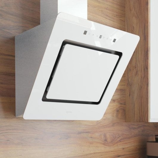 Campana extractora Cecotec Bolero Flux DT 608002 Recirculação 60cm Vidro branco Motor 800m3/h Controlo gestos