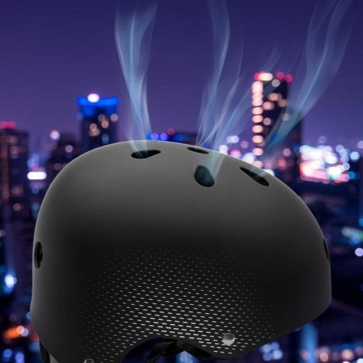 Capacete SkateFlash BrainGuard Urban Black S-M 56-58 cm preto leve