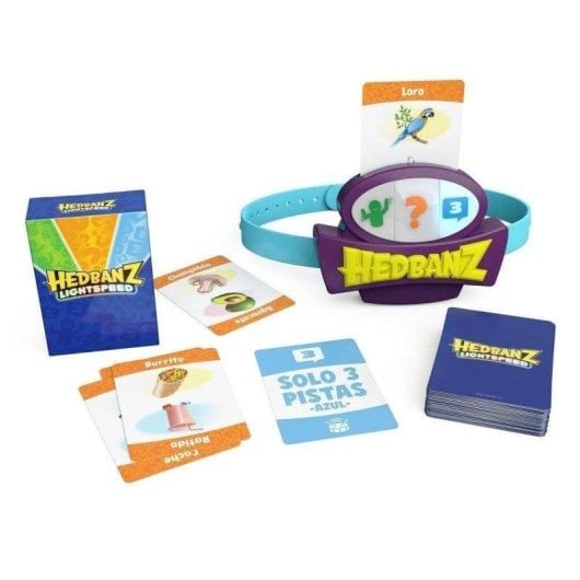 Juego de mesa Spin Master Hedbanz Lightspeed Luces y Sonidos 2-6 jugadores