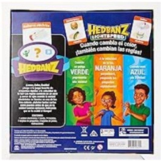 Juego de mesa Spin Master Hedbanz Lightspeed Luces y Sonidos 2-6 jugadores