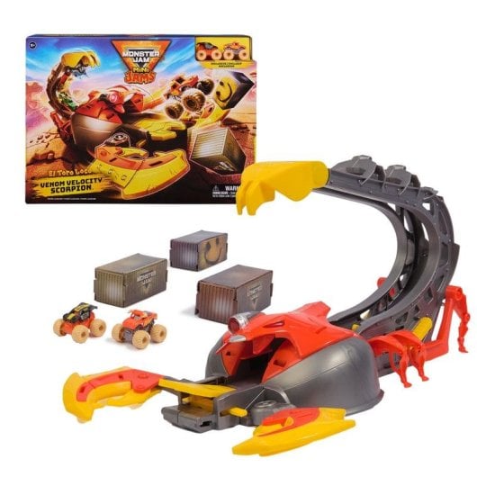 Set de juguete Spin Master Monster Jam El Toro Loco Venom Velocity Escorpión Mini Jams 1:87