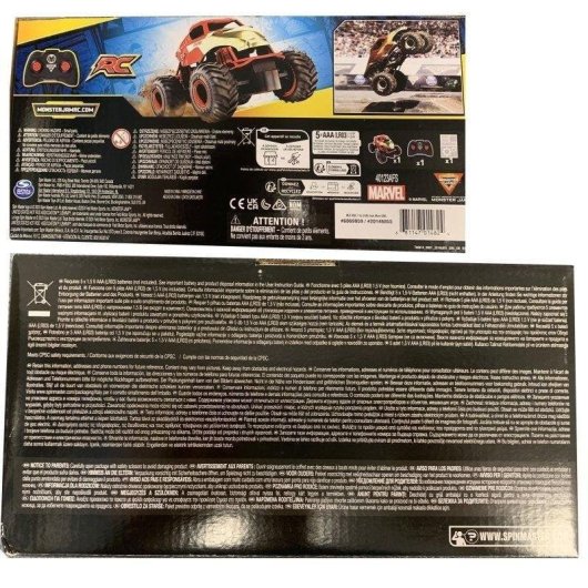 Caminhão Monster Spin Master Monster Jam Iron Man RC 1:24 Resistente