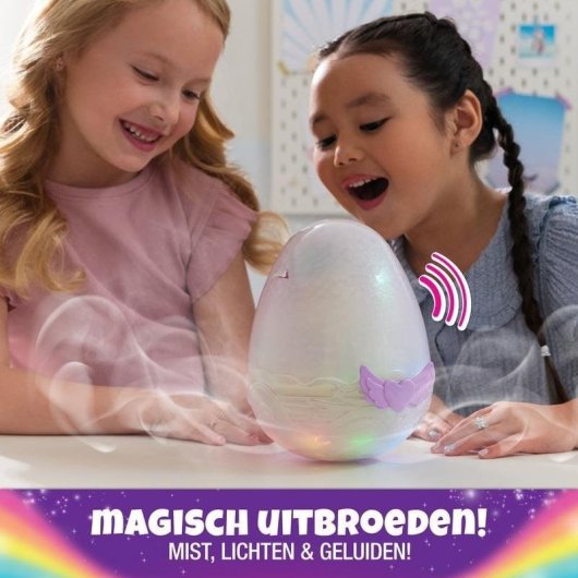 Juguete interactivo Spin Master Hatchimals Alive Mystery Hatch Pufficorn niebla y luces