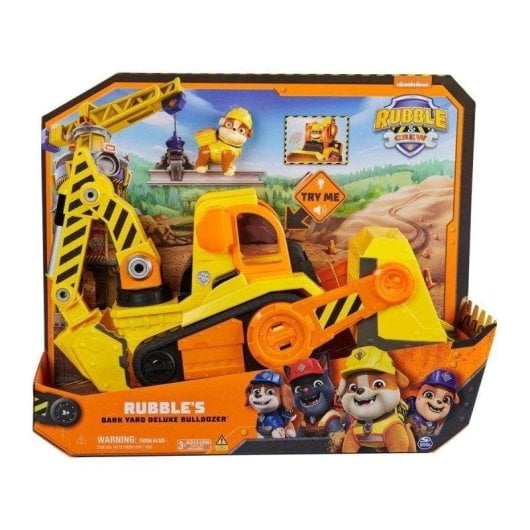 Bulldozer Spin Master Rubble & Crew mit Lichtern, Geräuschen und Artikulierter Figur