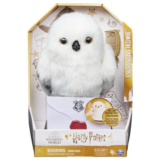 Juguete interactivo Spin Master Enchanting Hedwig Harry Potter 15 sonidos y movimientos