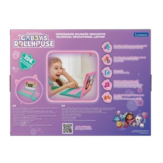 Ordenador educativo Lexibook La Casa De Muñecas De Gabby bilingüe 124 actividades