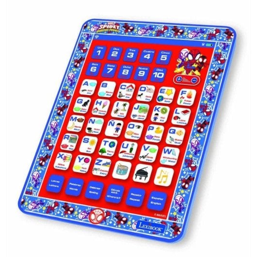 Tableta educativa Lexibook Spider Man táctil bilingüe infantil interactiva