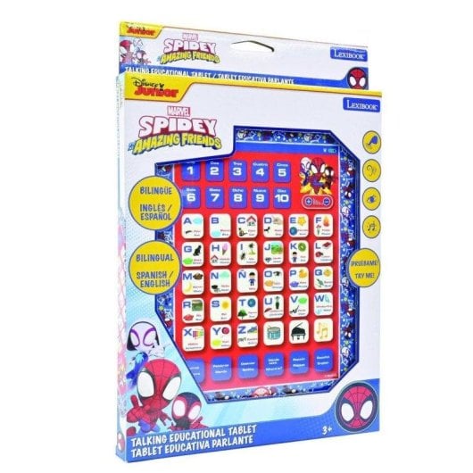 Tableta educativa Lexibook Spider Man táctil bilingüe infantil interactiva