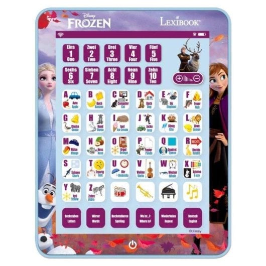 Tablet educativa Disney Frozen Lexibook 80 actividades bilingüe pantalla táctil