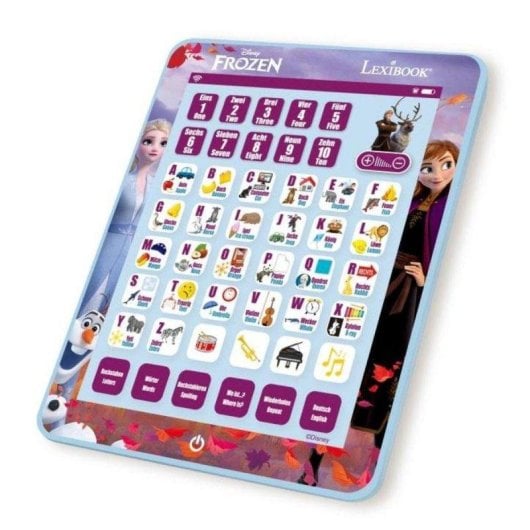 Tablet educativa Disney Frozen Lexibook 80 actividades bilingüe pantalla táctil