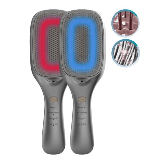 Cepillo reparador Honey Whale HairCare Revitalize 5 tecnologías vibración y LED