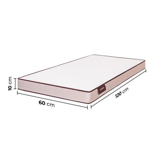 Matratze cálidahome Flow BabyPure 120x60 cm 10 cm Oeko-Tex abnehmbarer Bezug