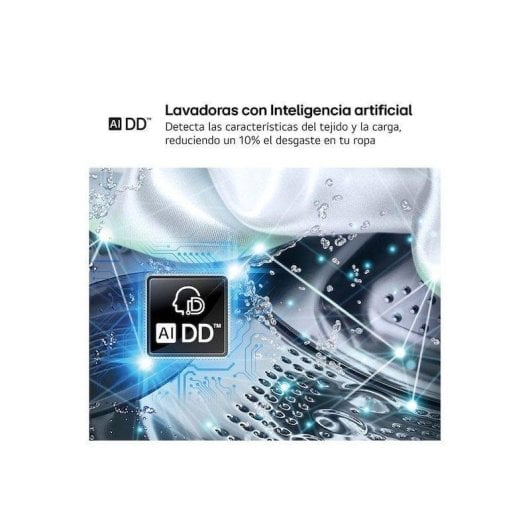 Máquina de Lavar Roupa LG F0P3CYV2E 20 Kg 1000rpm B Inox WiFi IA Vapor