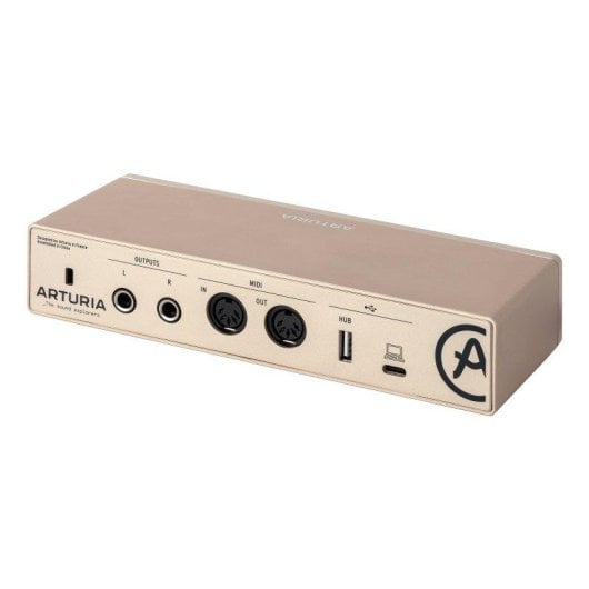 Arturia MiniFuse 2 Interfaz de Audio y MIDI USB Compacta Champagne