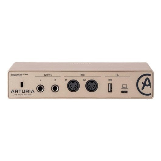 Arturia MiniFuse 2 Interfaz de Audio y MIDI USB Compacta Champagne