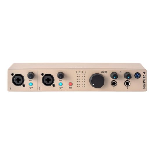 Arturia MiniFuse 4 Interfaz de Audio y MIDI USB Compacta Champagne