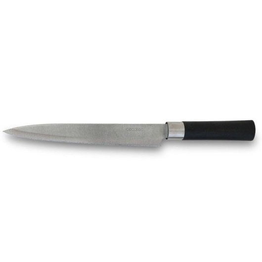 Juego de cuchillos Cecotec Santoku 4 piezas acero al carbón mango negro