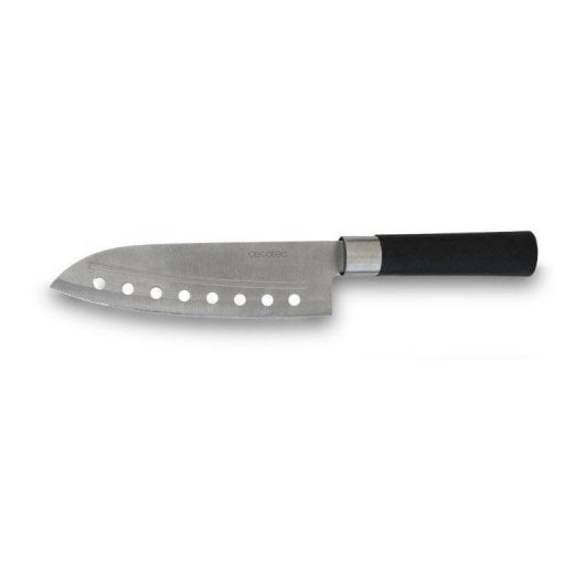 Juego de cuchillos Cecotec Santoku 4 piezas acero al carbón mango negro
