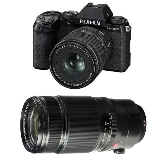 Fotocamera Digitale Compatta Fujifilm X-S20 26,1 MP Zoom Ottico Kit 16-50mm 50-140mm Sensore X-Trans CMOS IBIS WiFi