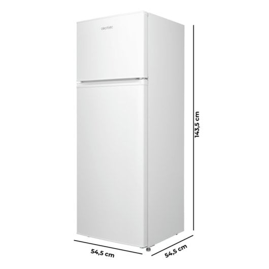 Frigorífico Dos Puertas Cecotec Bolero CoolMarket 2D 204 Defrost 143cm 204L E Blanco