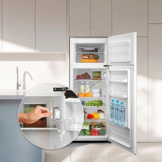 Frigorífico Dos Puertas Cecotec Bolero CoolMarket 2D 204 Defrost 143cm 204L E Blanco