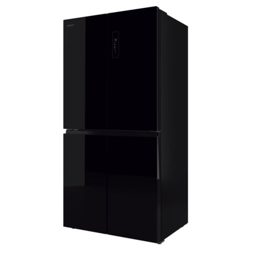 Frigorífico Cuatro Puertas Cecotec Bolero CoolMarket 4D 503 No Frost 177.5cm 503L E Negro Cristal Display Inverter