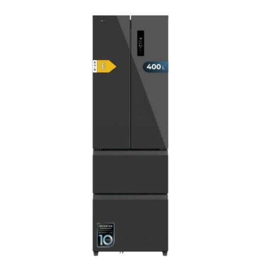 Frigorífico Americano Cecotec Bolero CoolMarket Combi F2D 400 Total No frost 191cm 400L E Gris Cristal