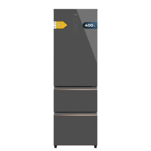 Frigorífico French Door Cecotec 02083 Total No Frost 191cm 400L E Gris Display Inverter