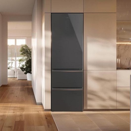 Frigorífico French Door Cecotec 02083 Total No Frost 191cm 400L E Gris Display Inverter