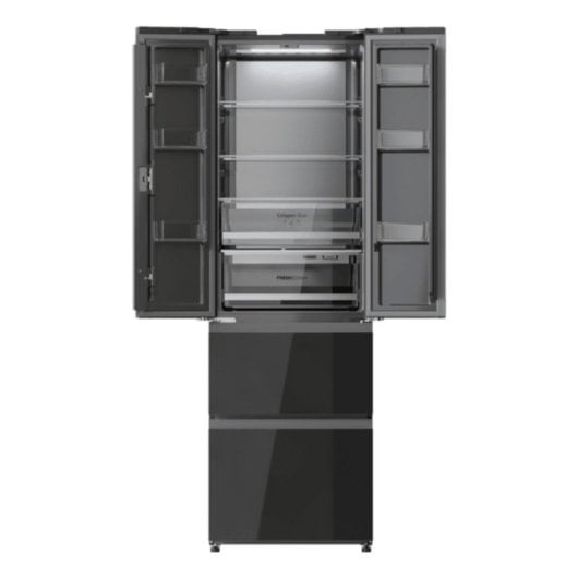 Frigorífico Cuatro Puertas Cecotec Bolero CoolMarket Combi F2D 400 Total No Frost 191cm 400L A Negro Display Inverter