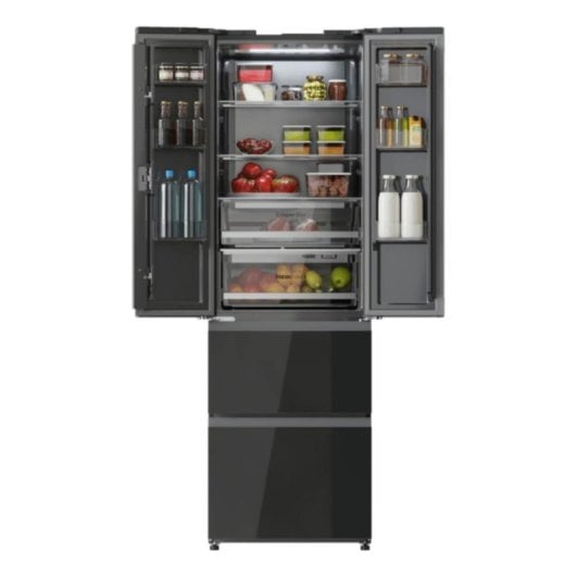 Frigorífico Cuatro Puertas Cecotec Bolero CoolMarket Combi F2D 400 Total No Frost 191cm 400L A Negro Display Inverter