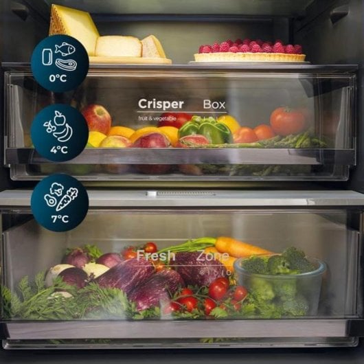 Frigorífico French Door Cecotec 02082 Total No Frost 191cm 400L E Blanco Display Digital