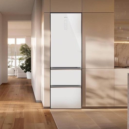 Frigorífico French Door Cecotec 02082 Total No Frost 191cm 400L E Blanco Display Digital