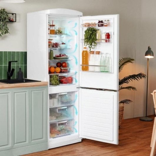 Frigorífico Combi Cecotec Bolero CoolMarket Combi Origin 250 NF Total No Frost 186,5cm 250L E Branco